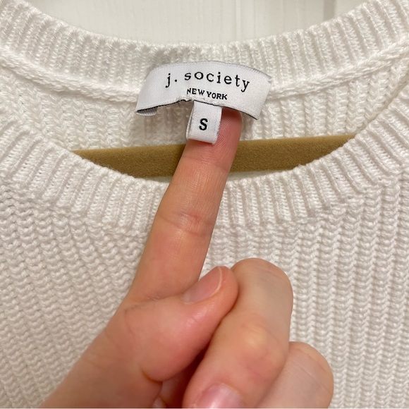 J. Society White Knit Tank Top - Picture 5 of 11